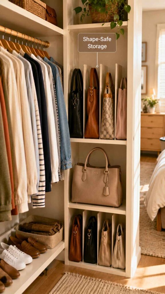 Give Bags Their Own “Shape-Safe” Storage
