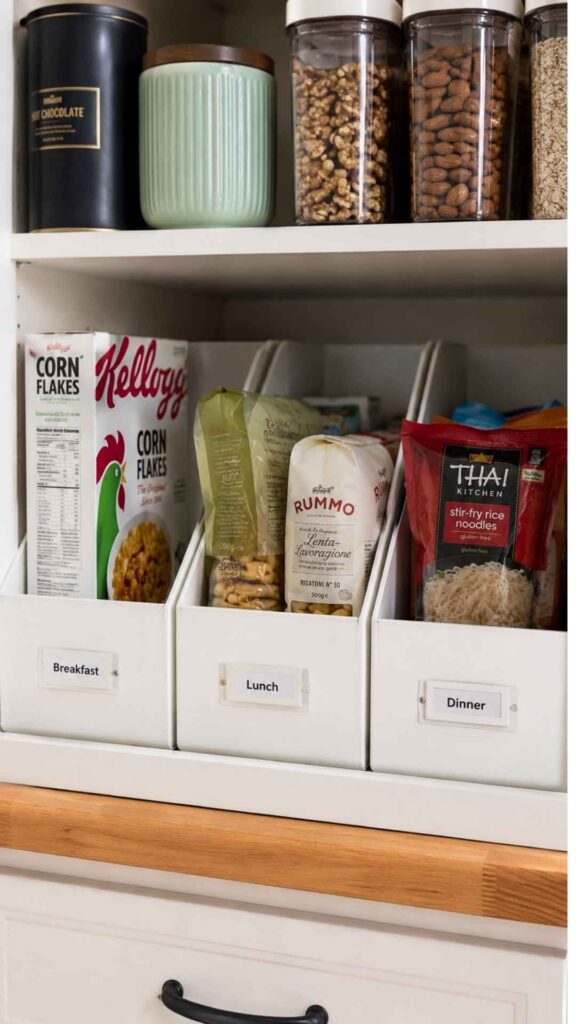 “Food Library” Inside One Cabinet