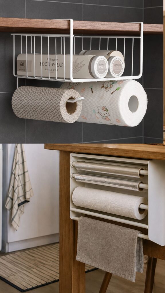 Storage for Wraps, Tissues, and Towels