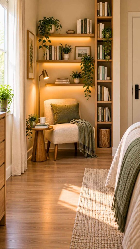 Use Vertical Storage Instead of a Large Bookcase