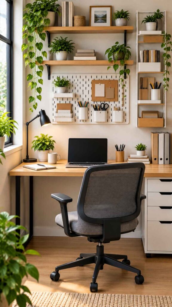 Instead of Putting Everything on the Desk, Create Vertical Side Storage