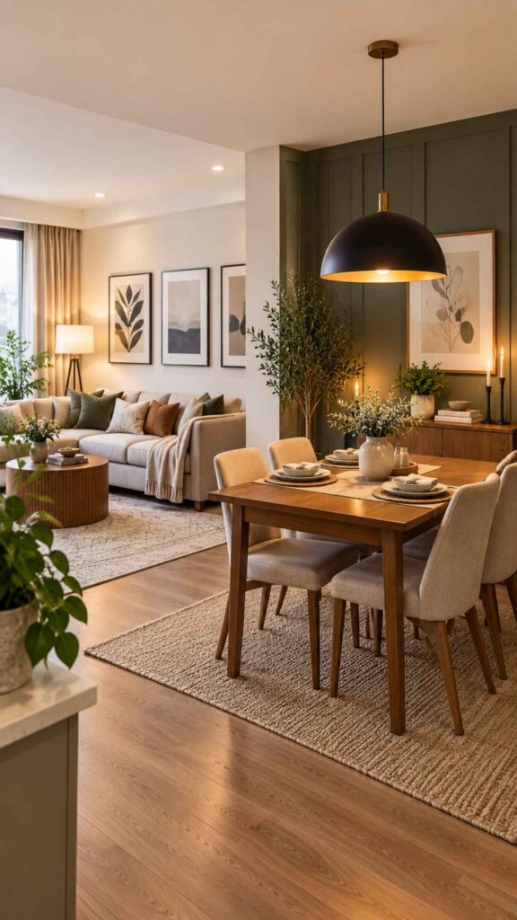Visually Separate the Dining Area From the Rest of the Room