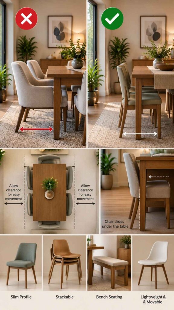 Consider Chair Footprint, Not Just Appearance